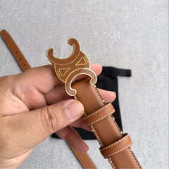 AC Women‘s Leather Belt Triomphe Buckle