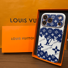 Illustration-Style Monogram Leather iPhone Case