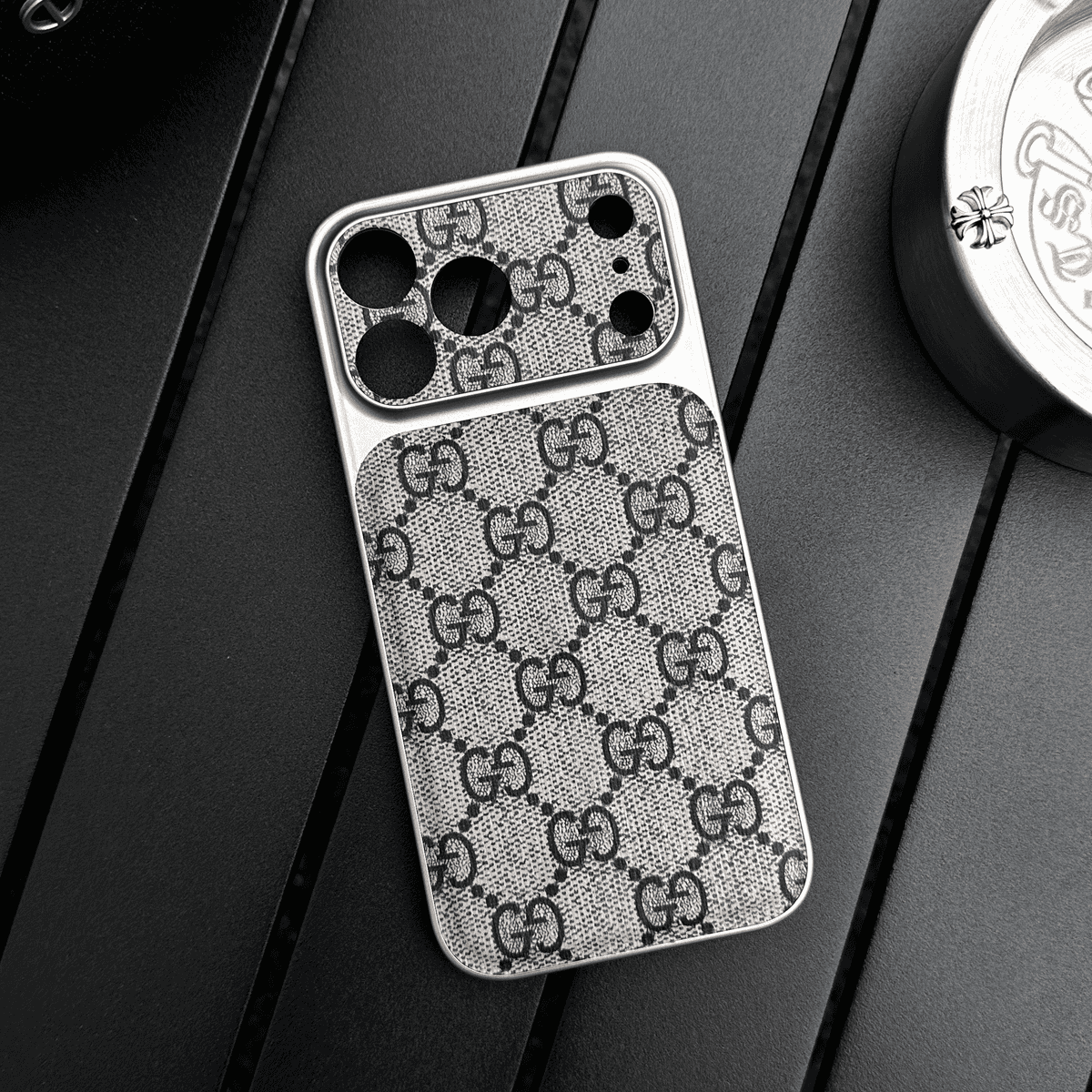 Luxury Pattern Leather Phone Case With Shockproof Edges