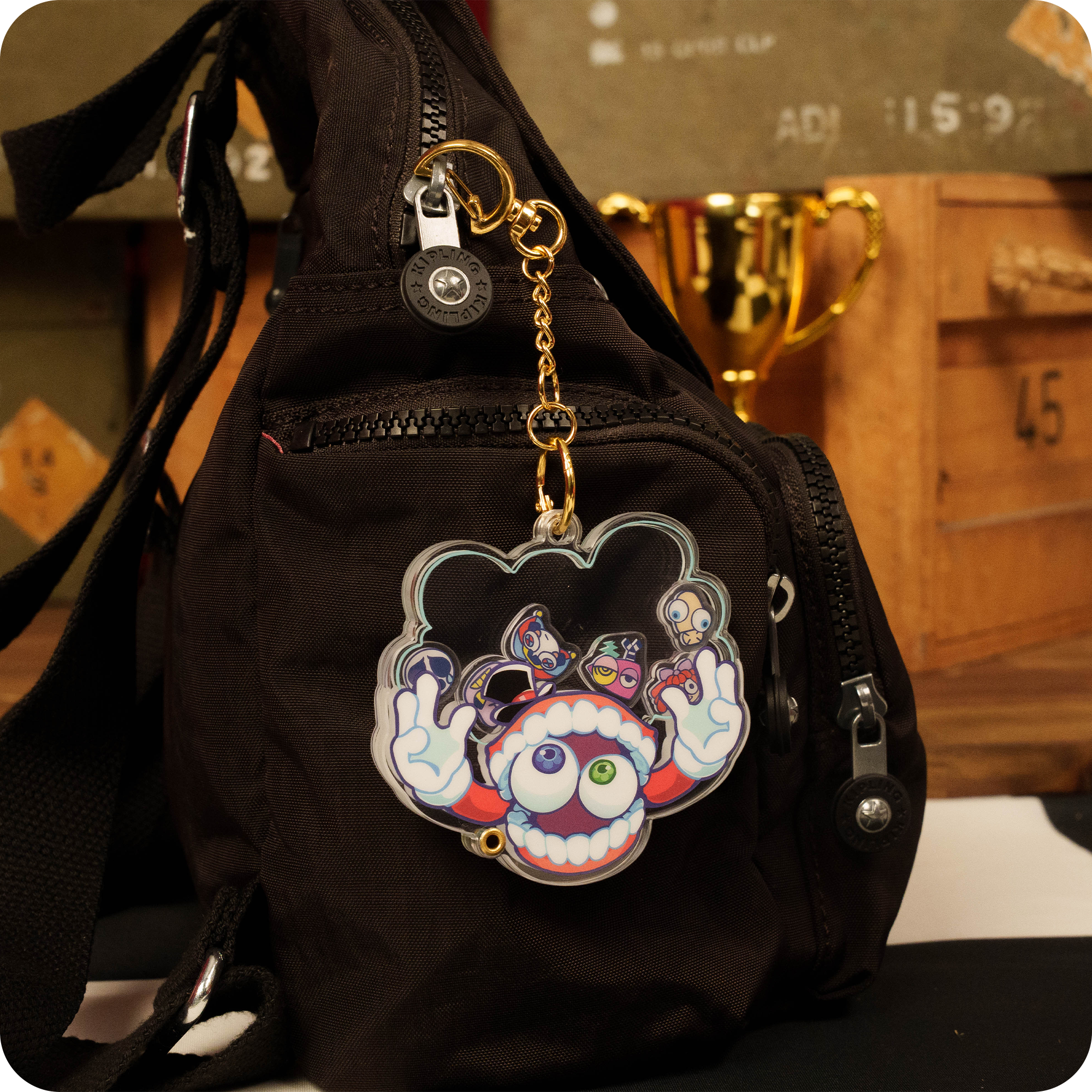 Caine Shaker Keychain