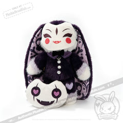 Masking Rabbit Goth Edition - Plush Rabbit Stuffed Animal