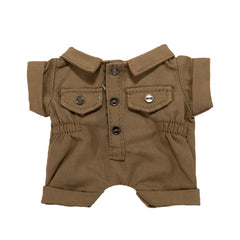 Mini Plush Outfit - Brown Onesie