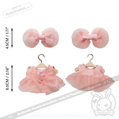 Mini Plush Outfit - Pink Cupcake Dress