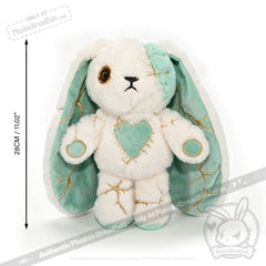 Mint Kintsugi Love Rabbit - Plush Stuffed Animal