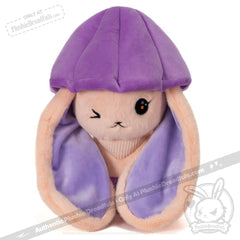 Mushroom Rabbit - Lilac Bonnet - Plush Stuffed Animal