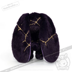 Obsidian Kintsugi Love Rabbit - Plush Stuffed Animal