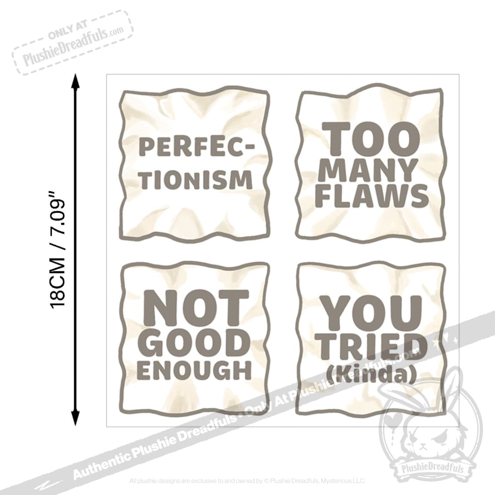 Perfectionism Sticker Sheet