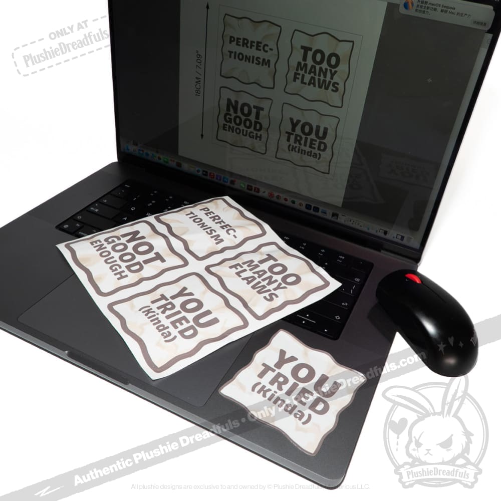 Perfectionism Sticker Sheet