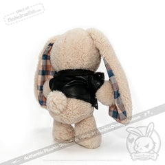Plush Outfit - Black Leather Jacket