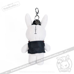 Victorian McGee's White Rabbit Plush Keychain Accessory